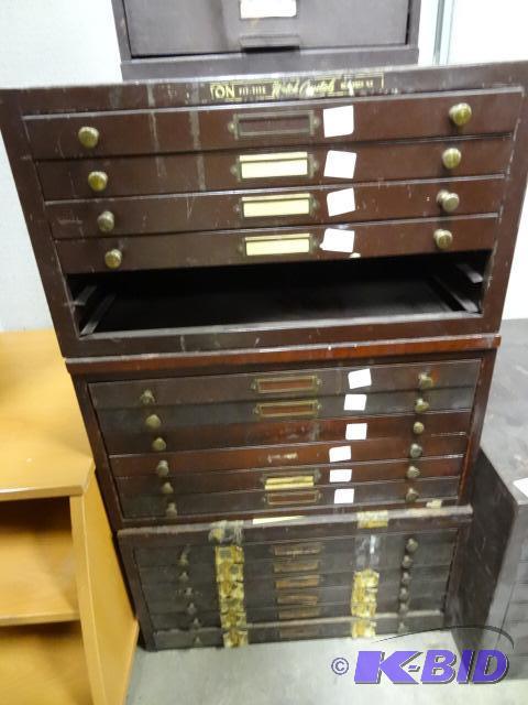 4 Watch maker Cabinets. One Cabinet is missin...