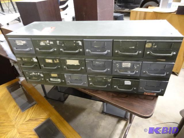 18 Drawer HardwareParts Cabinet...