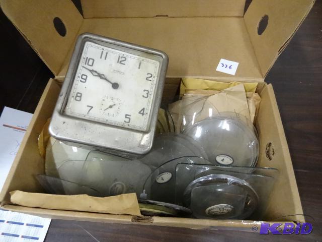 Vintage Ansonia Watch and Misc. Clock Glass...