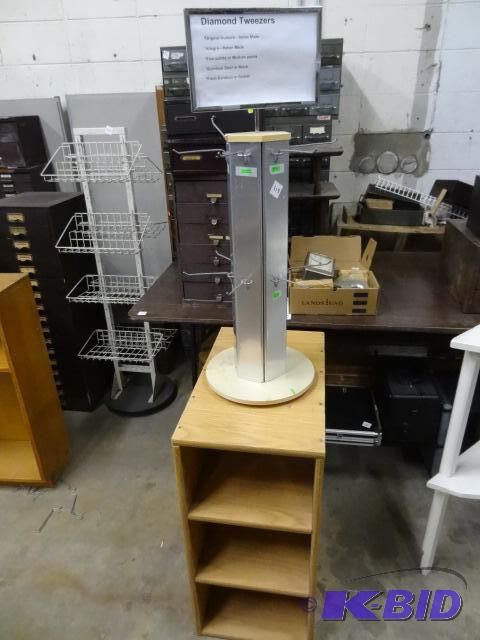 Laminate Shelf Cabinet. 14 x 23 x 30 Rotating...
