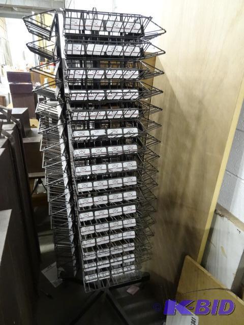 Rotating Metal Retail Display on Wheels...