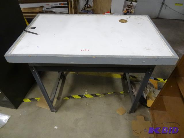 Metal Framed Table. 41 x 26 x 35...