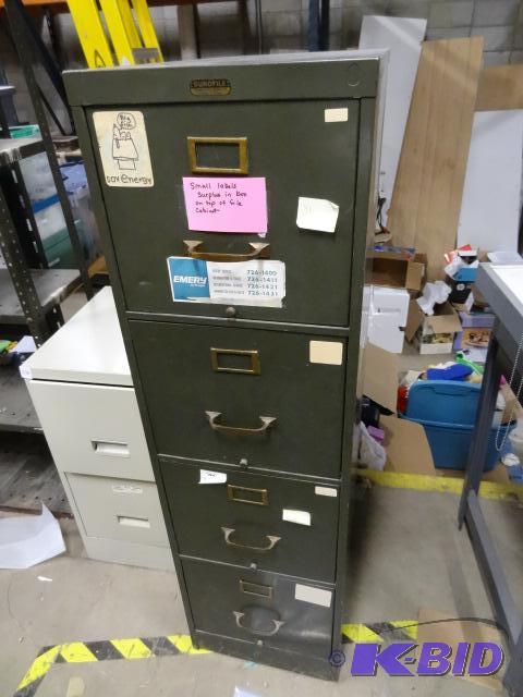 15&quot Metal 4 Drawer File Cabinet...