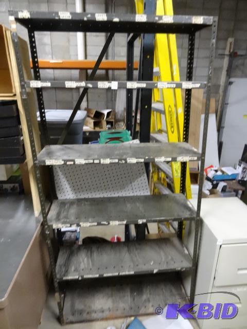 Metal Shelving Unit. 36 x 12 x 72...