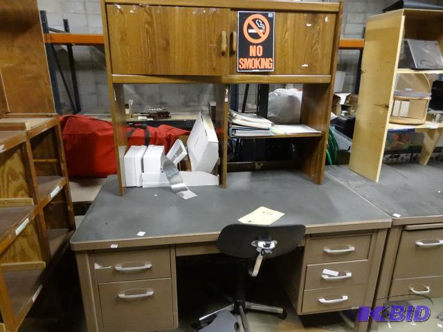 Metal Office Desk. 5 Drawers. Pencil Drawer. ...
