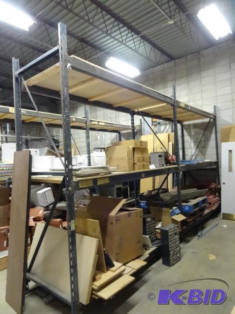 2 Pallet Rack Sections 3 Uprights 42 x 120, 1...
