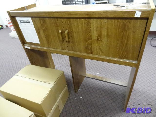 Laminate Desk Hutch. 49 x 16 x 42...