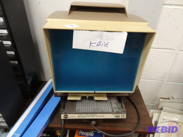 Best Fit Microfiche Viewer. Needs a Bulb. NMI...