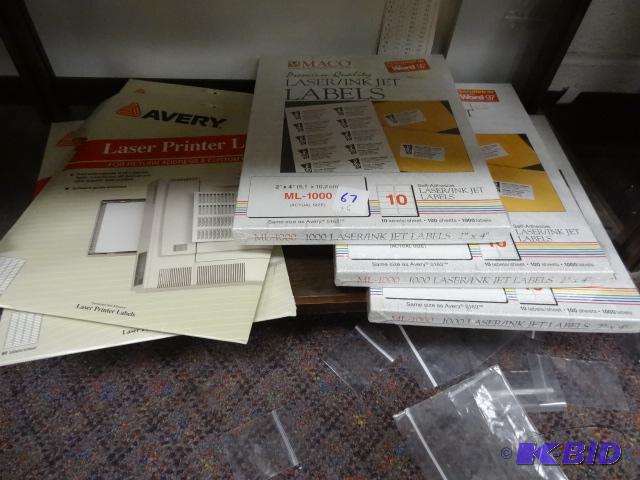 Misc. Laser Printer Labels...