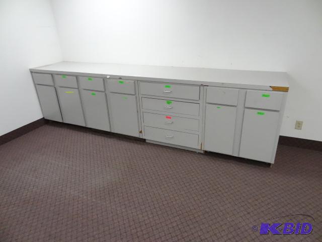 Large Laminate Cabinet. Top is One Piece. Bot...