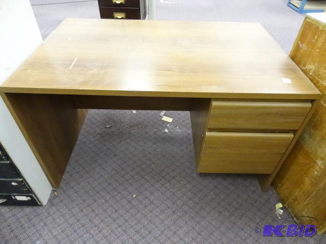 Laminate Office Desk. 2 Drawer. 48 x 30 x 27...