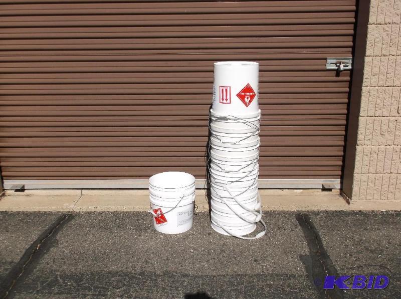 Lot with 10 food grade pails 8-5 gallon &amp...