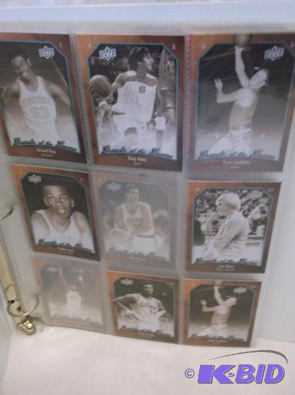 Mead folder loaded with Basketball cards....
