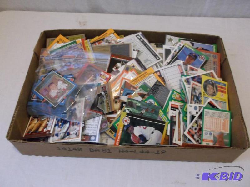 Flat full with Baseball &amp Football cards....
