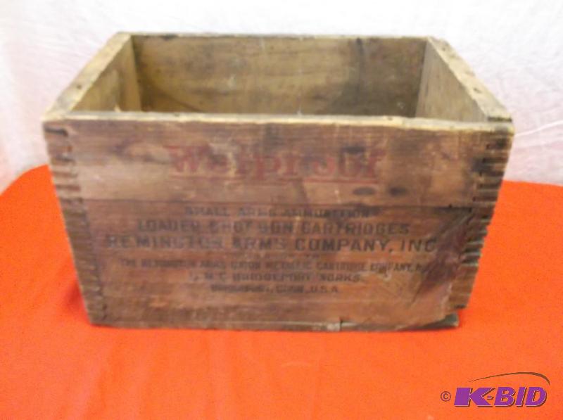 Vintage Remington Arms Company ammunition box...