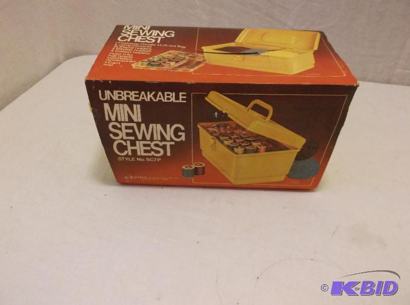 Mini sewing chest like new in box....