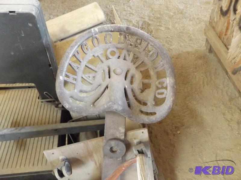 lot 20012 image: Vintage Tractor Seat, HAPGOOD PLOW CO. ALTON ...