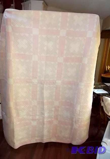 Antique Hand Stitched Quilt From The Mid 1800...