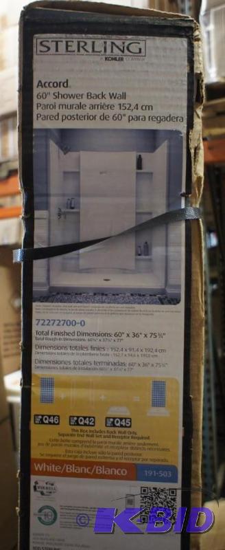 New Sterling Accord Shower Back Wall 60&quot...