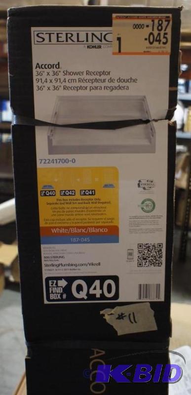 New Sterling Accord Shower Receptor. Dimensio...
