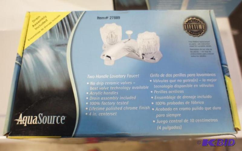 New Aqua source two handle lavatory faucet. M...