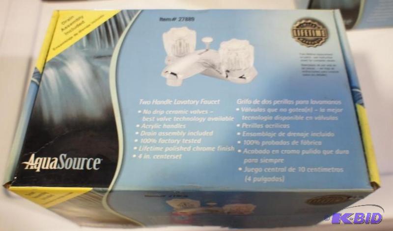 New Aqua source two handle lavatory faucet. M...