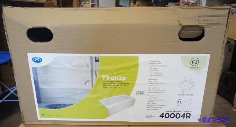 New Firenze ASB Bath Tub  right drain. Dimen...