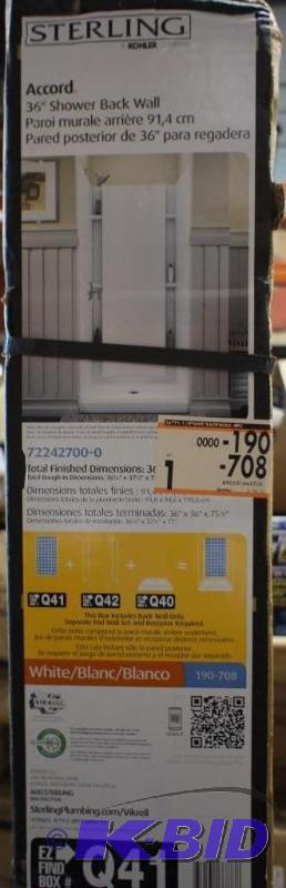 New Sterling Accord 36&quot Shower Back wall...