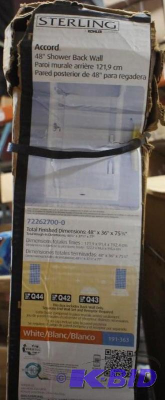 New Sterling Accord 48&quot Shower Back wall...