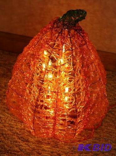 lot 151 image: Lighted Pumpkin 12" tall...