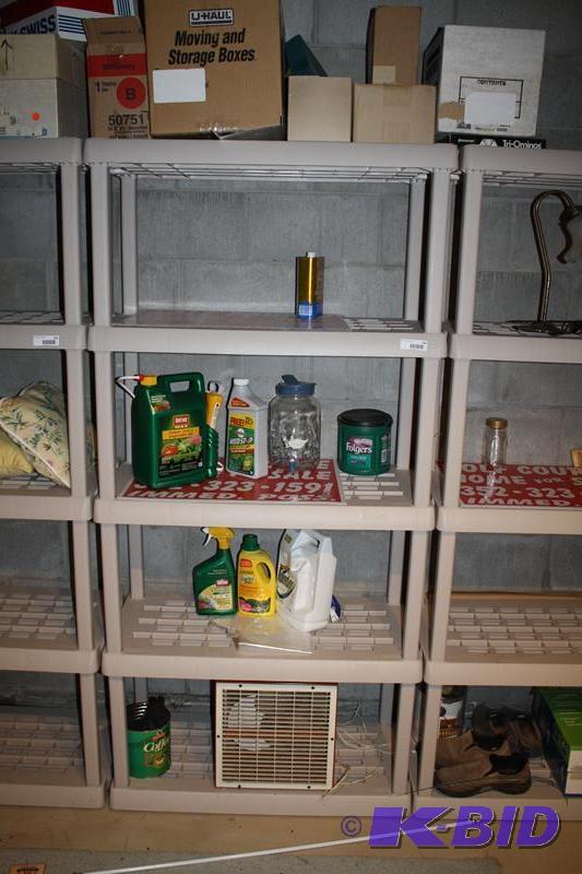 lot 164 image: 4 shelf unit hard rubber. does not include co...