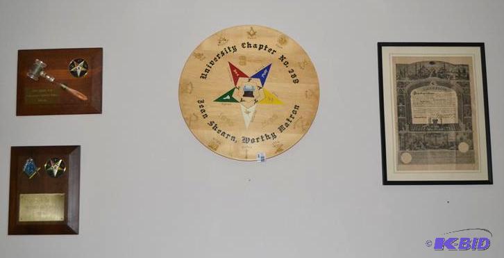 lot 184 image: Free Mason framed certificate and other mason...