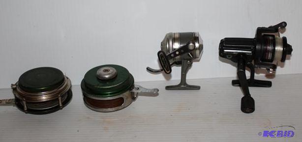 lot 191 image: 4 fishing reels, Daiwa, Zebco Trigger Spin, H...
