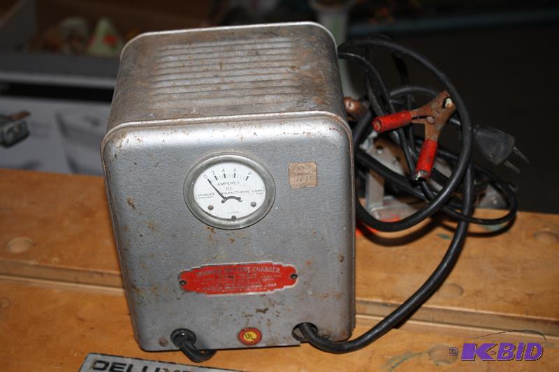 Vintage Schauer Battery charger model BX 2-12... | Ammo, Antiques,  Furniture, Stereos, Heddon Fishing Lures | K-BID