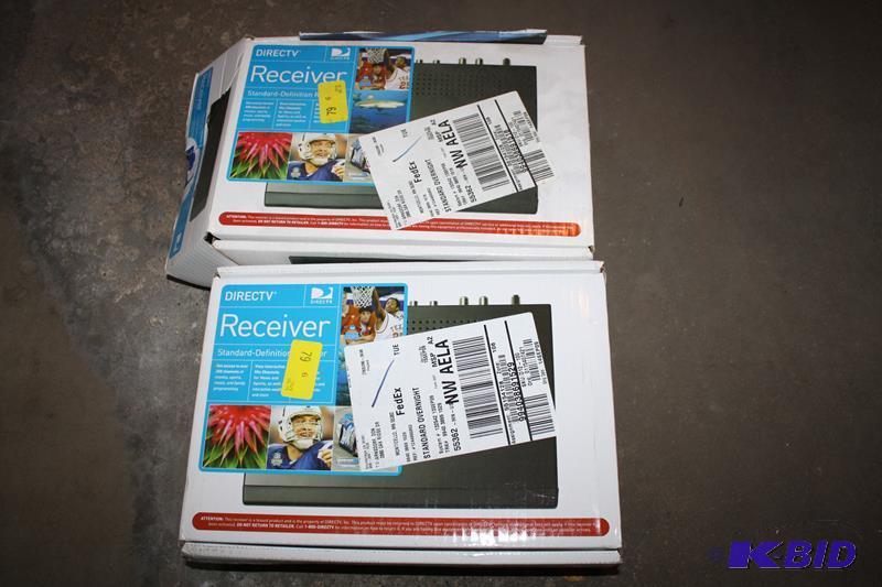 lot 240 image: 2 Direct TV recievers model D12-100 new in bo...