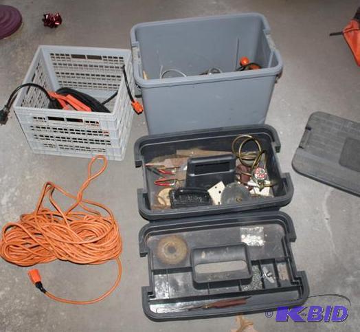 lot 268 image: Craftsman tool tub 24x16x16" with tools,...