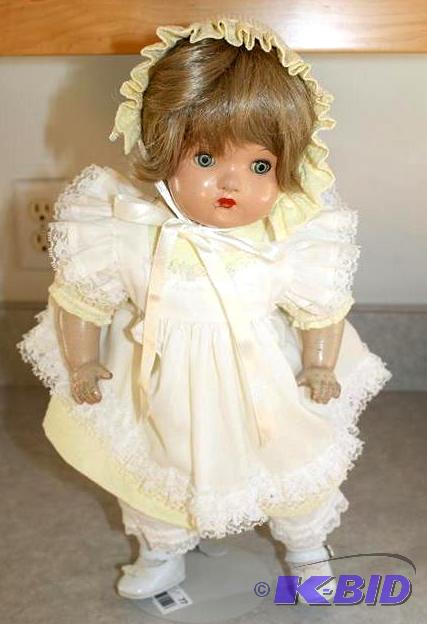 lot 77 image: Antique Horsman doll with closing eyes. Condi...