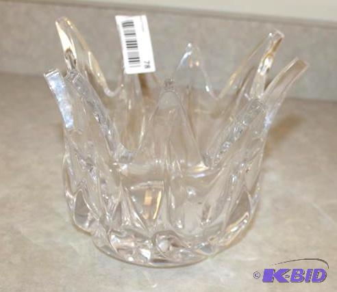 lot 78 image: Glass Candle Votive 8x7"...