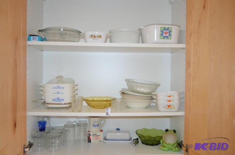 lot 92 image: contents of 3 shelves in 1 cupboard Vintage b...