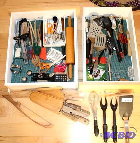 lot 93 image: Kitchen utensils including   Signed Foley woo...