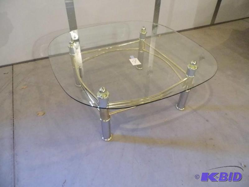 Brass & Glass Table