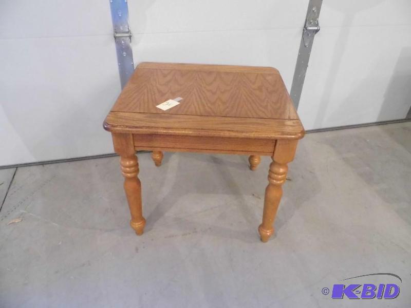Wood End Table & Desk