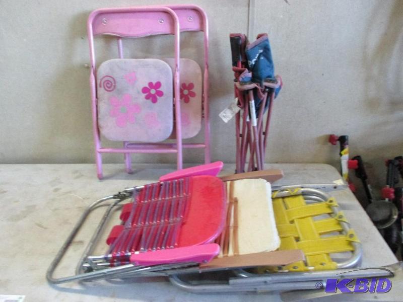 lot 104 image: kids lawn chairs...