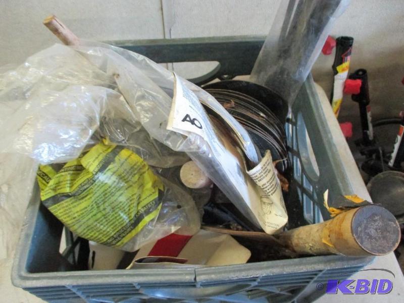 lot 125 image: sanding discs, face shields, cable ties...