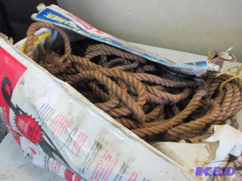 lot 134 image: box of rope...