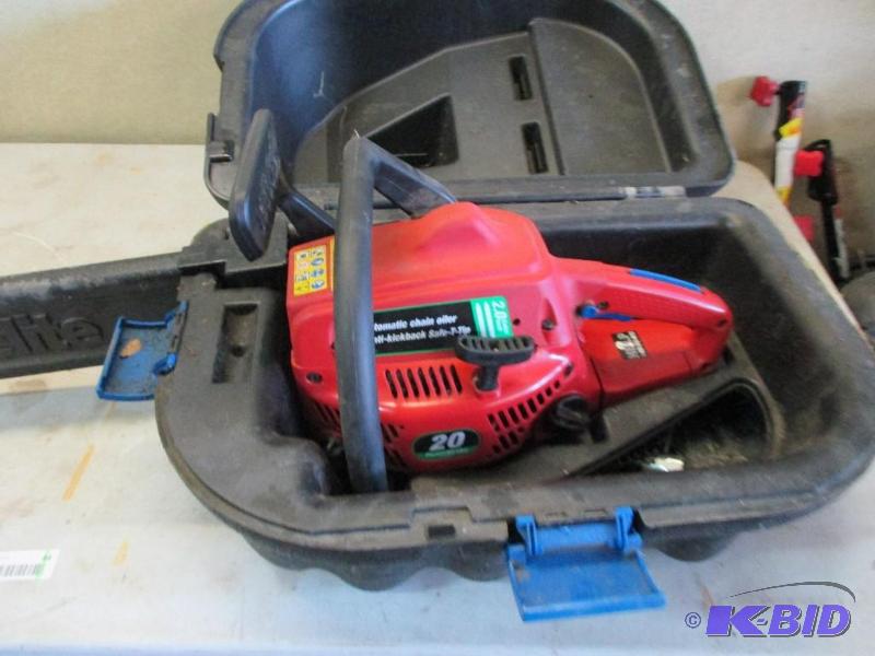 lot 44 image: Homelite chain saw, 20" bar...