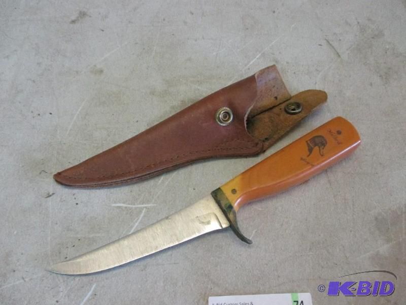 lot 74 image: Hand made knife...