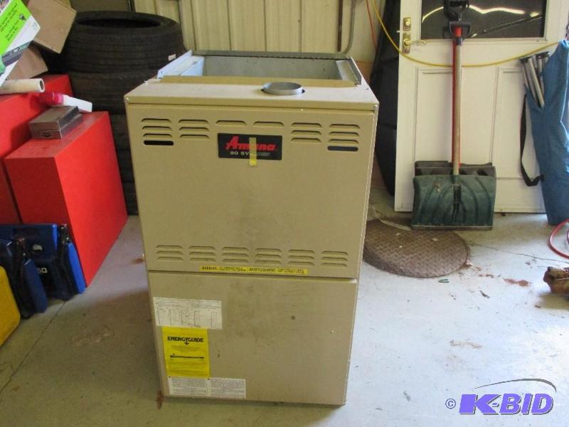 lot 77 image: New Amana Furnace, GUID115CA50, 115,000 btu...