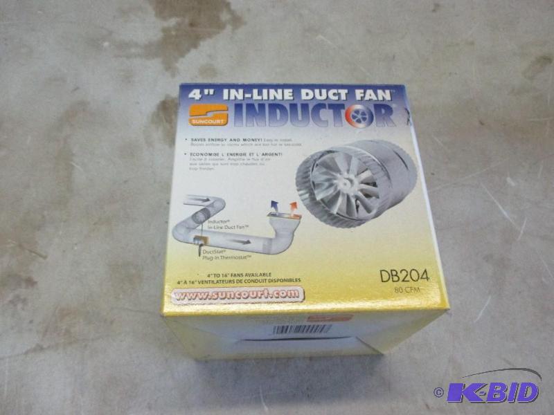 lot 89 image: New in duct fan...