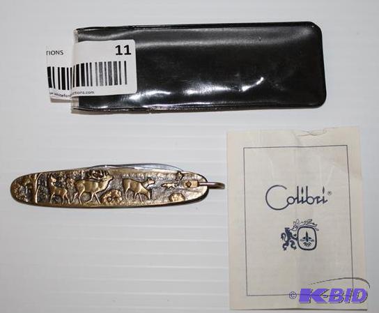 Vintage Colibri&nbspGold Colored Pocket knif...